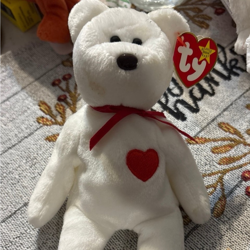 Valentino the bear.  Ty beanie babies